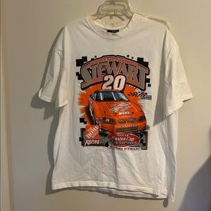 2002 Tony Stewart #20 Home Depot Racing NASCAR Winston Champion T-Shirt Stains*
